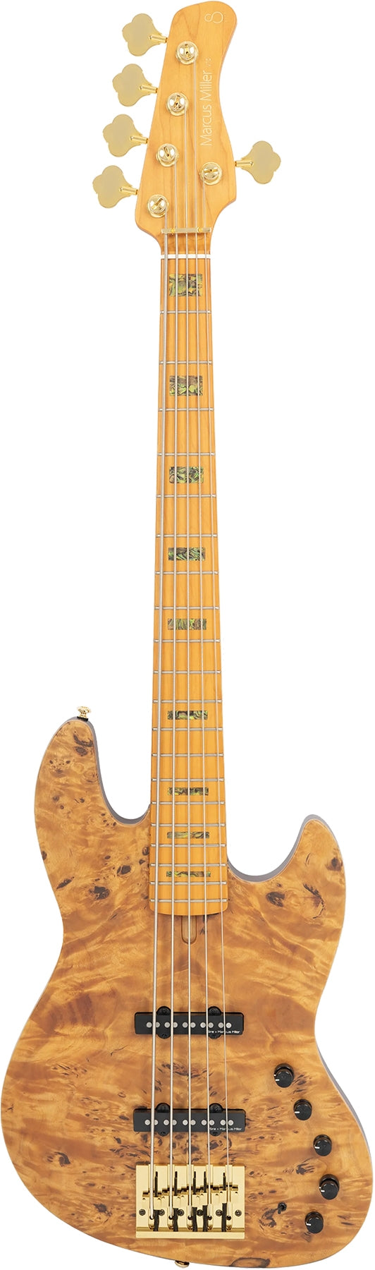 Sire 5 String RH Marcus Miller V Series Electric Bass with Gig Bag - Natural Satin