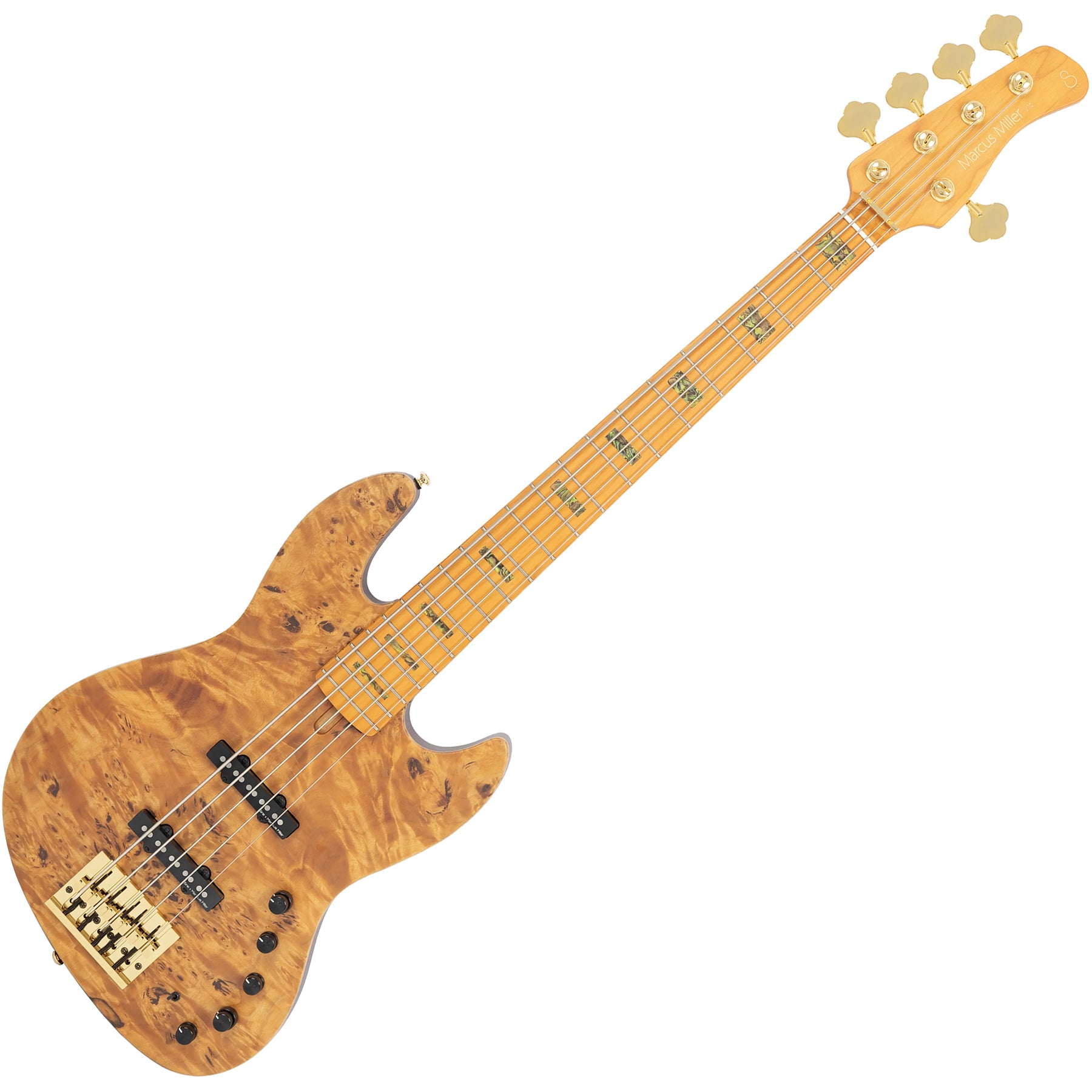Sire 5 String RH Marcus Miller V Series Electric Bass with Gig Bag - Natural Satin