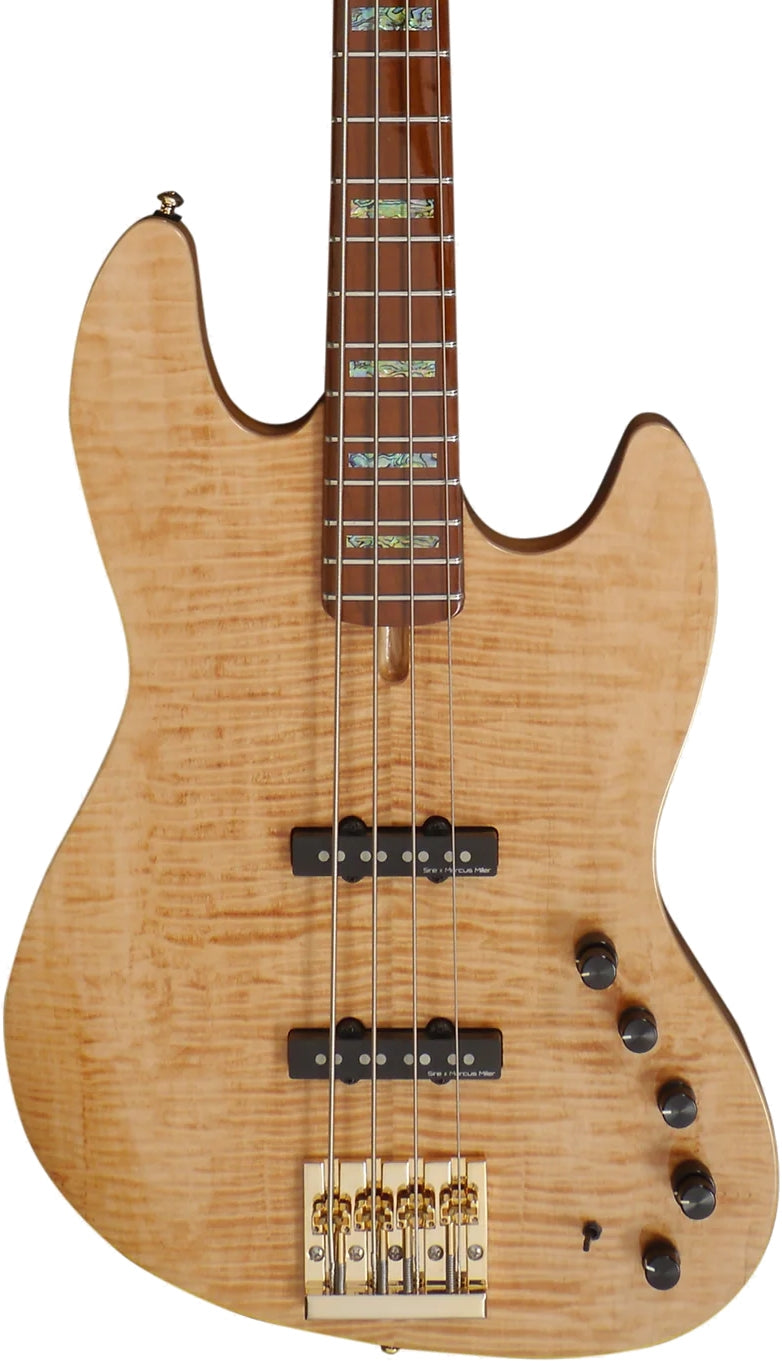 Sire 4 String RH Marcus Miller V DX Series Electric Bass with Case - Natural