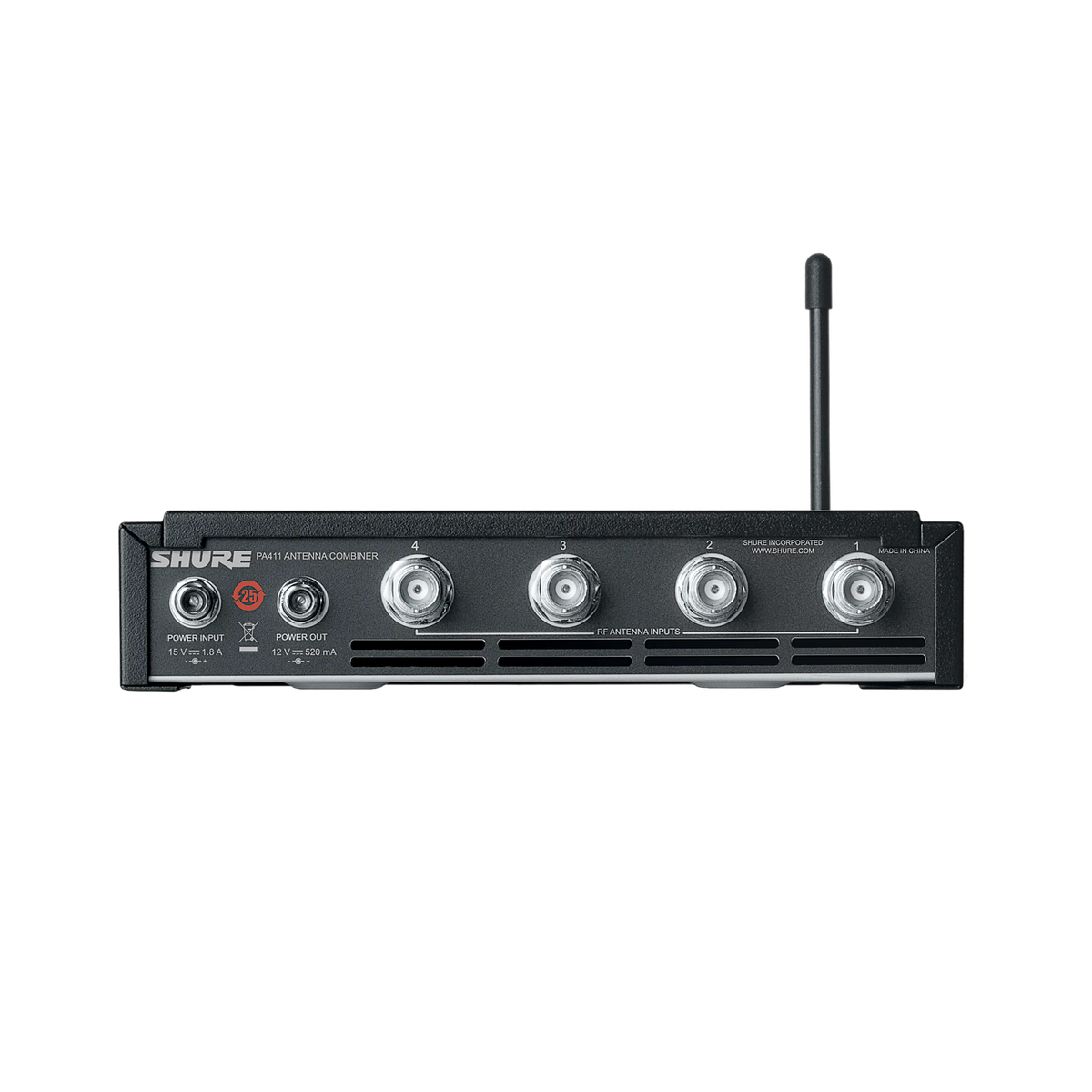 Shure PA411 - PSM300 Antenna Combiner for use with up to 4 Systems - product view 2