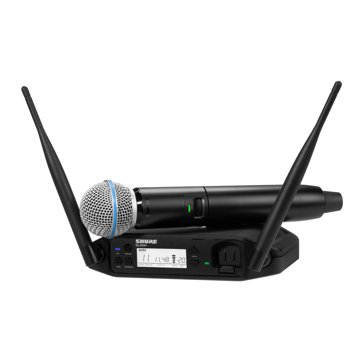 Shure GLXD24+/B58-Z3 - Wireless Handheld System with BETA58A Microphone - product view 1