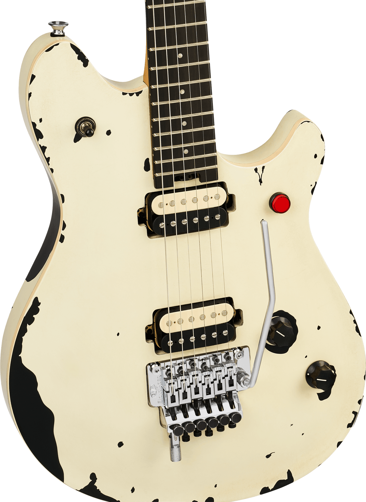EVH Limited Edition Wolfgang® Special Striped Series, Ebony Fingerboard, Distressed Ivory