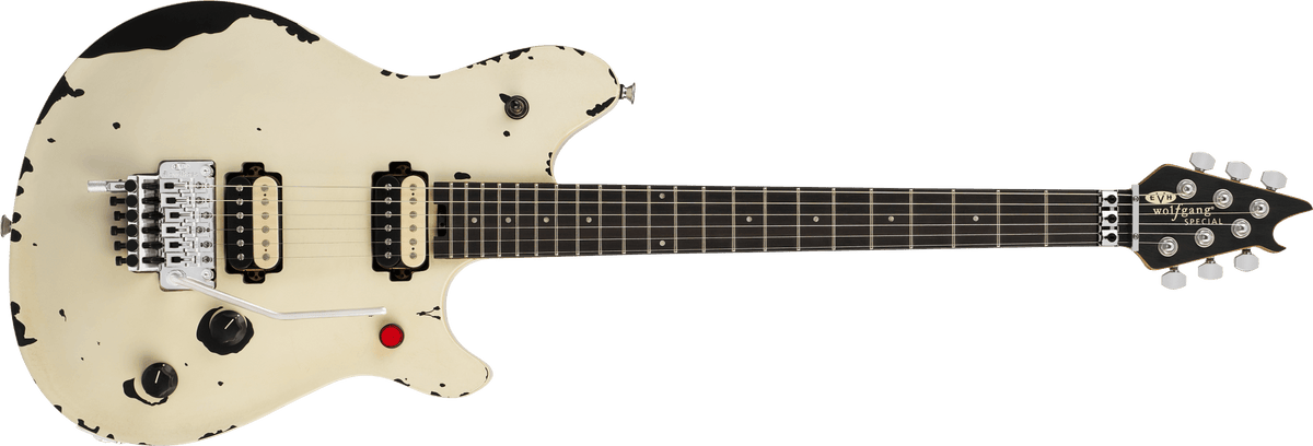 EVH Limited Edition Wolfgang® Special Striped Series, Ebony Fingerboard, Distressed Ivory