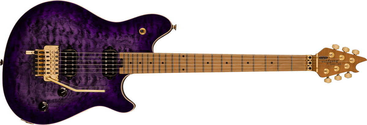 EVH Wolfgang® Special QM, Baked Maple Fingerboard, Purple Burst