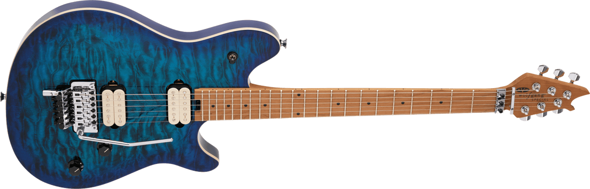 EVH Wolfgang® Special QM, Baked Maple Fingerboard, Chlorine Burst