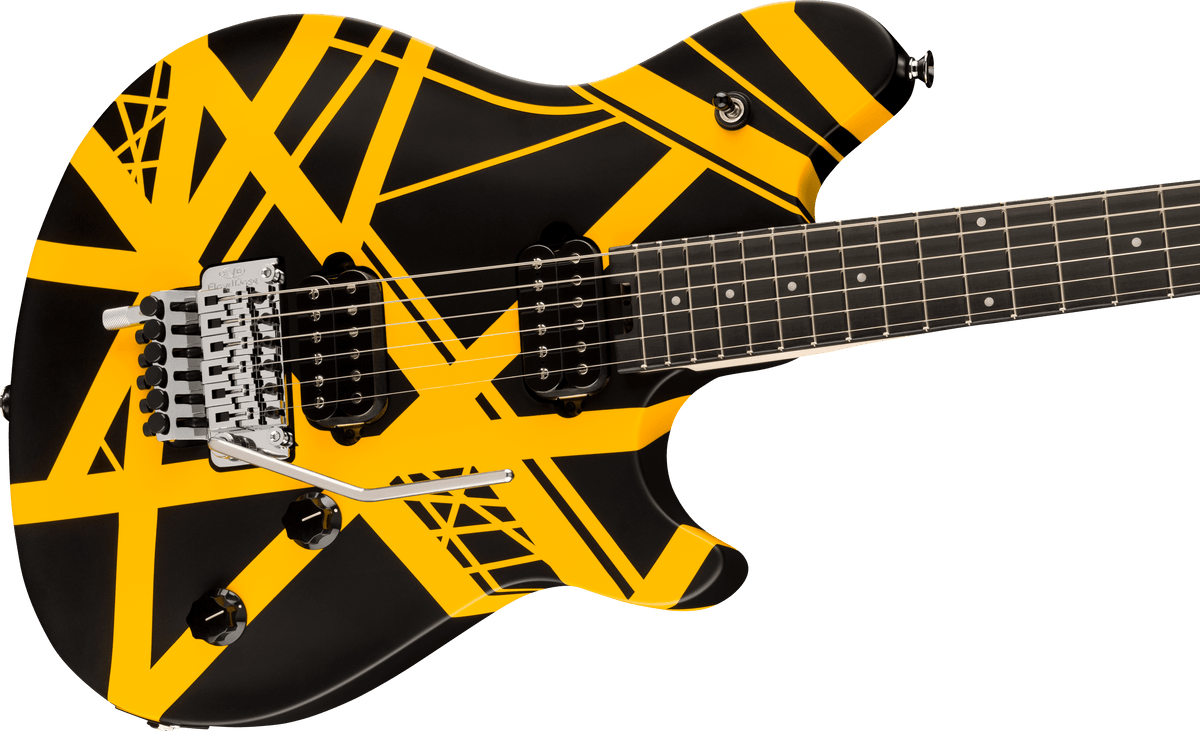 EVH Wolfgang® Special Striped Series, Ebony Fingerboard, Black and Yellow