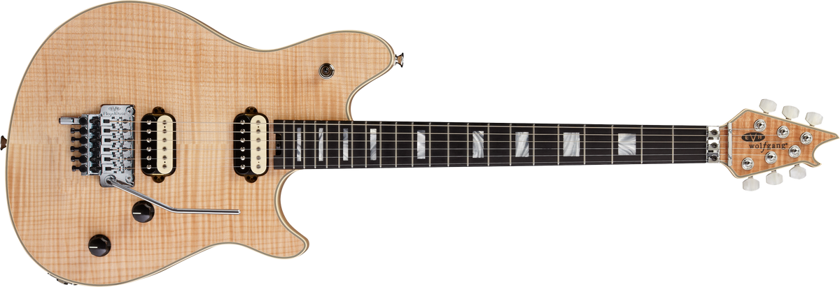 EVH Wolfgang® USA, Ebony Fingerboard, 5A Flame Top, Natural