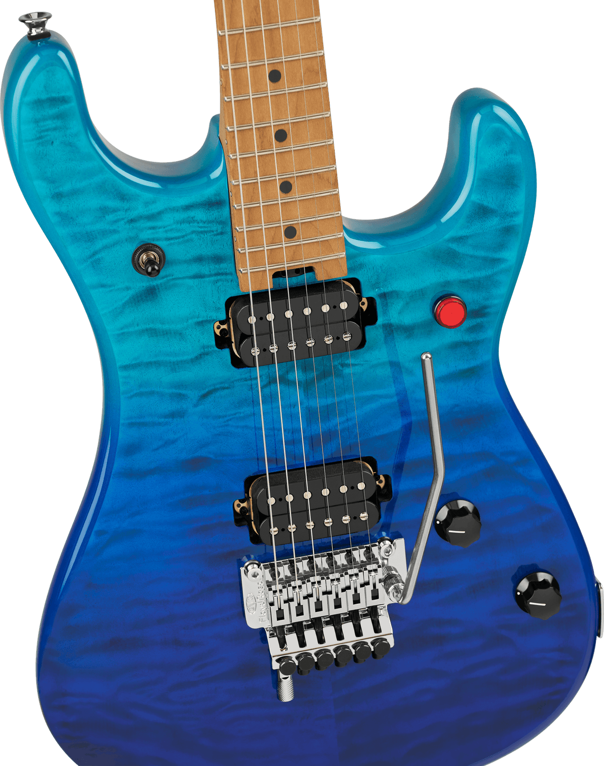 EVH 5150® Series Deluxe QM, Baked Maple, Pacific Drift