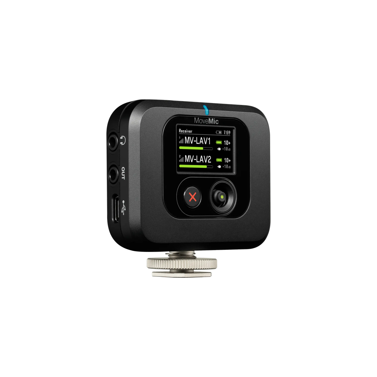 Shure MV-TWO-KIT-Z7 - MoveMic Receiver Kit with 2 Lavalier/Charge Case/Receiver - product view 2