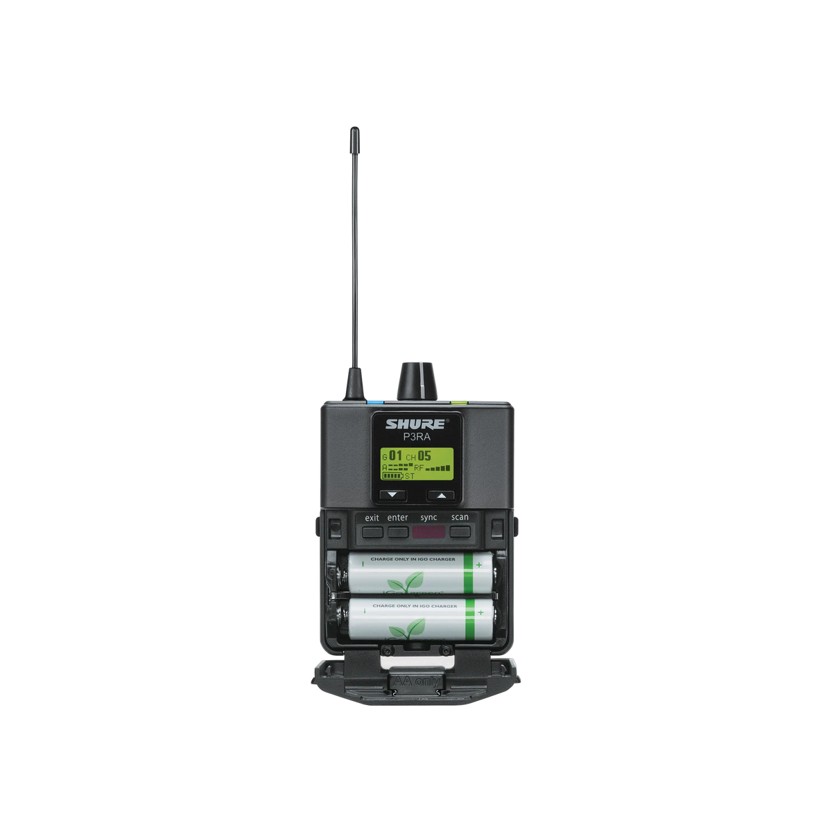 Shure P3RA-H20 - PSM300 Rechargeable Receiver without Earphones - product view 3