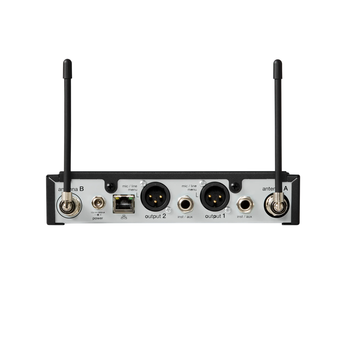 Shure SLXD4D+-G57 - Dual SLX-D Diversity Receiver with 1/4 Wave Antennas - product view 2