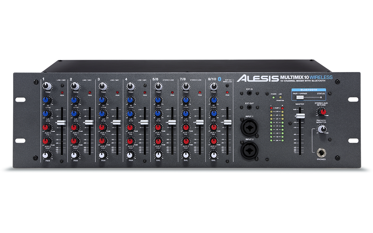 Alesis - 10-Channel Rackmount Mixer with Bluetooth Wireless