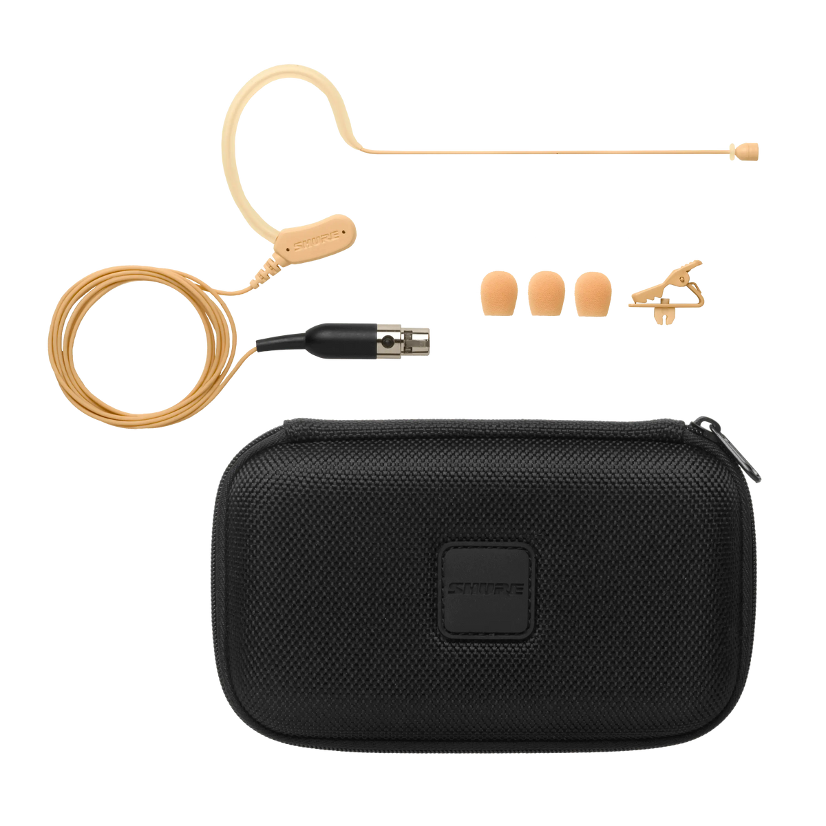 Shure MX153T/O-TQG - Omni Earset Microphone with TA4F Cable -Tan - product view 2