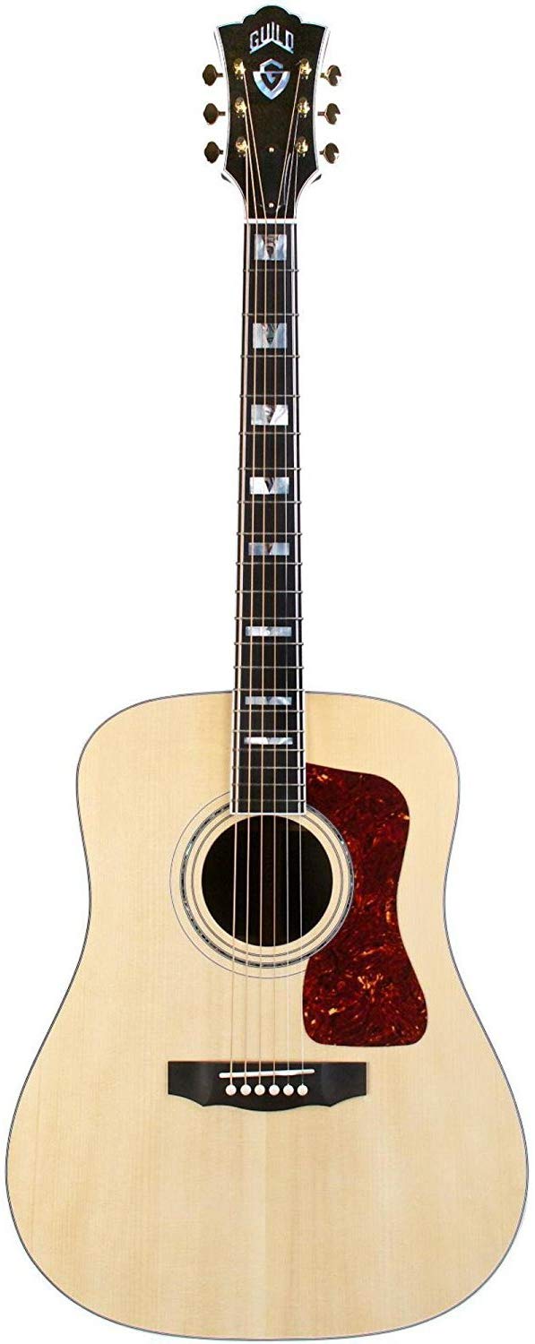 Guild D-55 - No Cutaway Dreadnought Acoustic Guitar - Natural Nitro