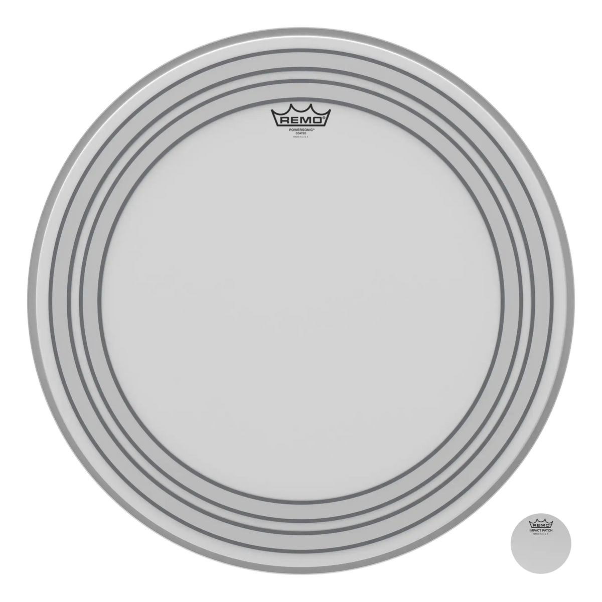Remo Powersonic Coated Bass Drumhead, 22"
