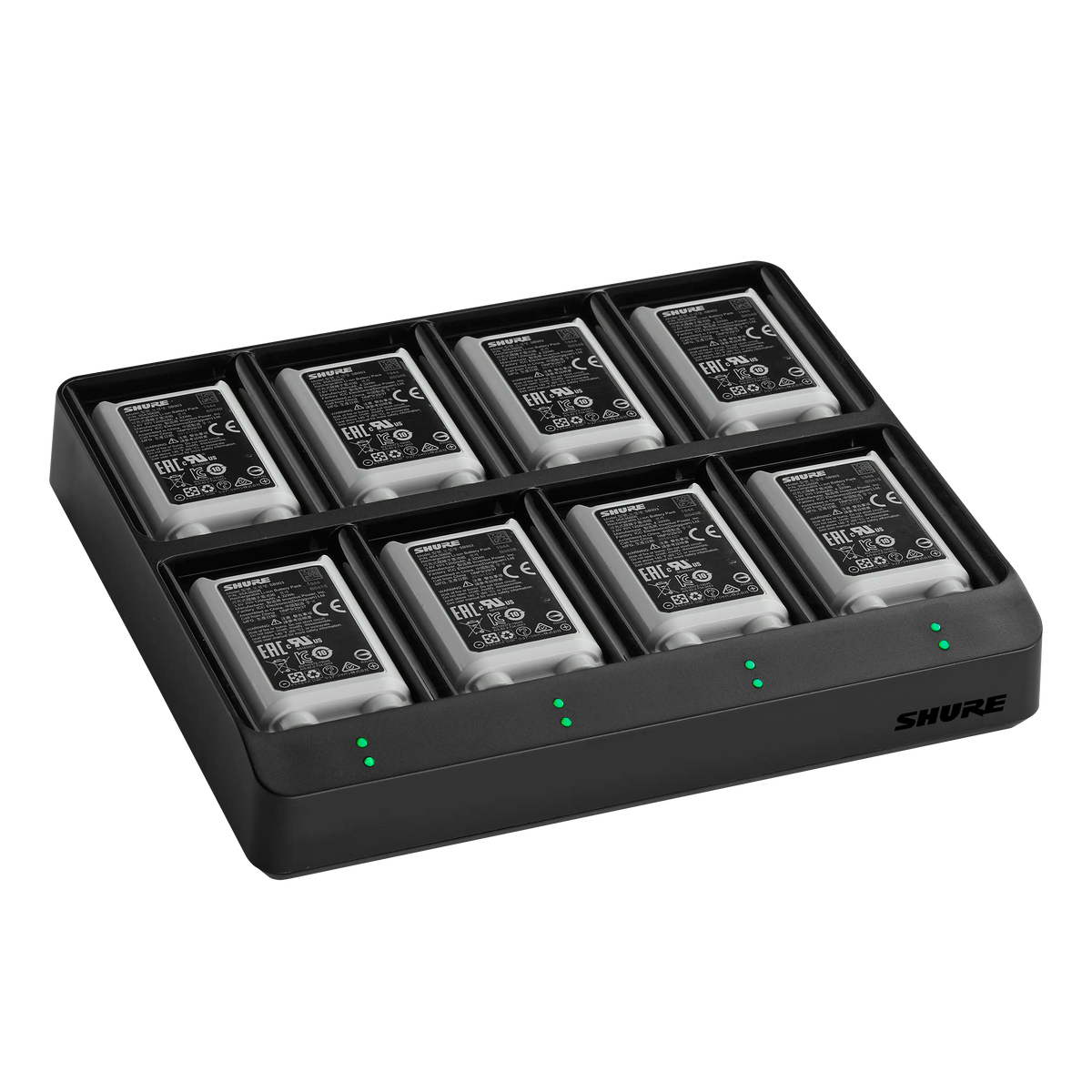 Shure SBC80-903-US - 8-Bay Battery Charger for SB903 Batteries - product view 2