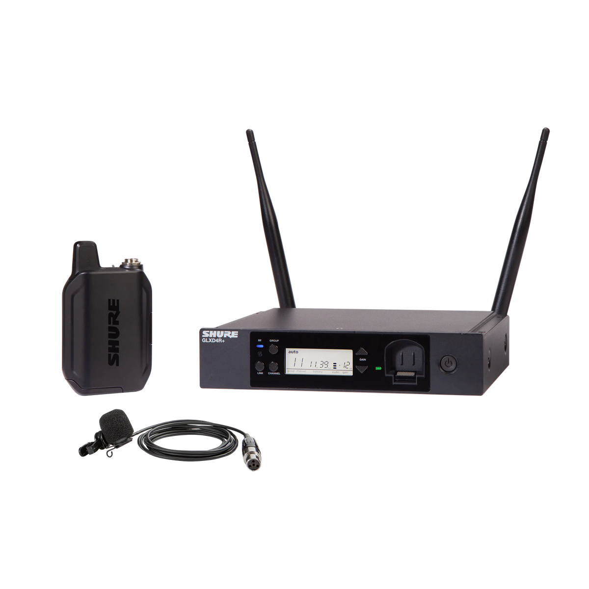 Shure GLXD14R+/85M-Z3 - Wireless Lavalier System w/WL185M Lavalier Microphone - product view 1