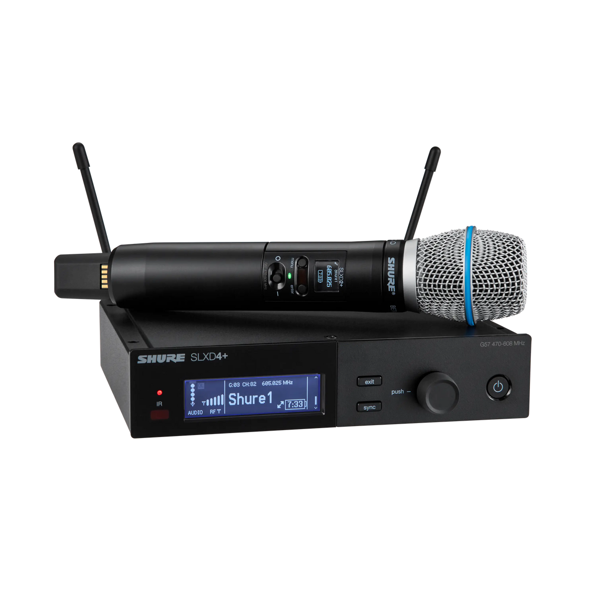 Shure SLXD24+/B87A-G57 - Wireless Handheld System with BETA87A Microphone - product view 1