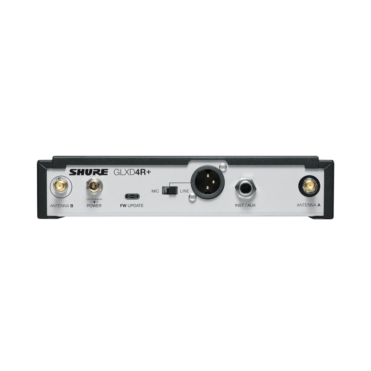 Shure GLXD4R+-Z3 - Wireless Diversity Receiver with PS43 & 1/2 Wave Antennas - product view 3