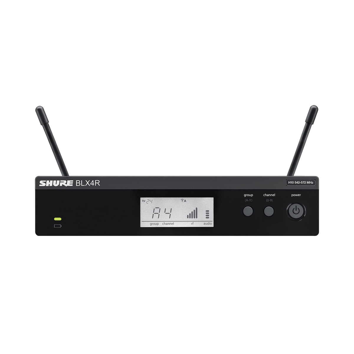 Shure BLX4R-H10 - Wireless Diversity Receiver with PS23 & 1/4 Wave Antennas - product view 1