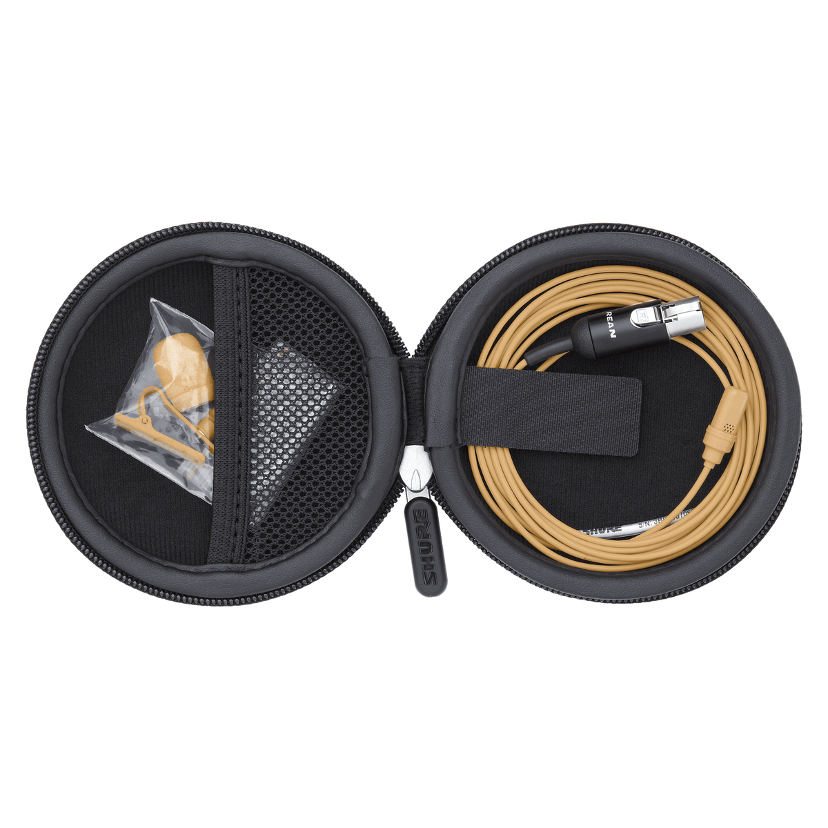 Shure UL4T/C-MTQG-A - Cardioid Lavalier Microphone - Tan w/TA4F & Accessories - product view 3