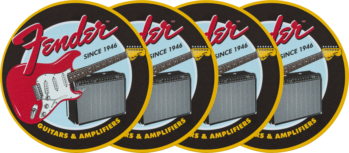 Fender™ - 1946 Guitars & Amps Coaster Set