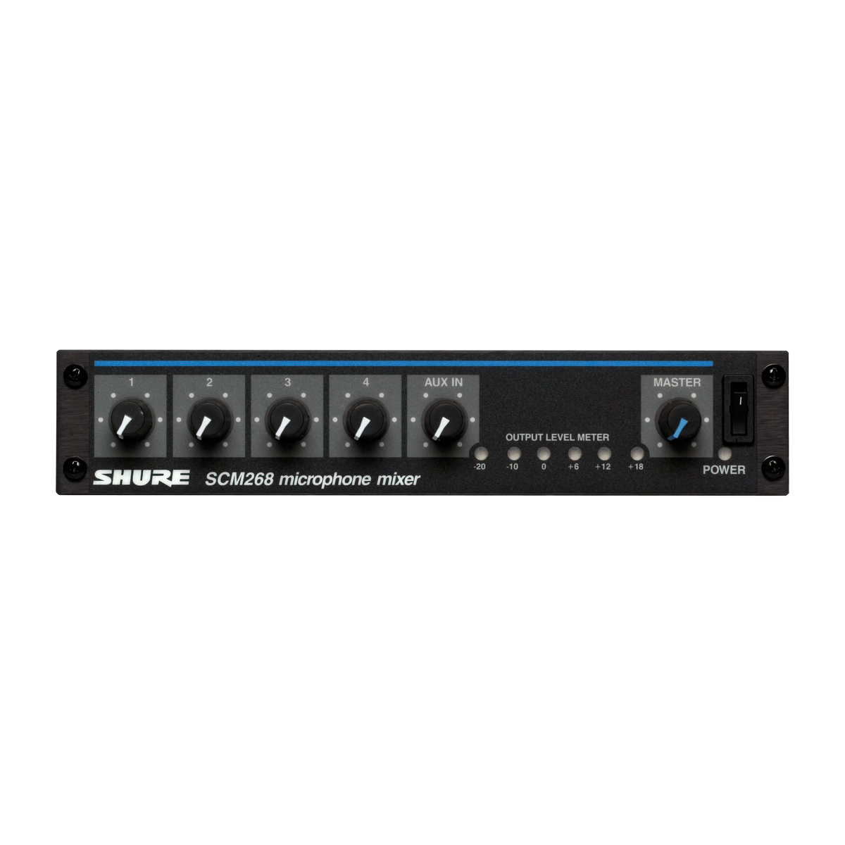 Shure SCM268 - Half Rack Mixer with 4 Balanced Inputs - product view 1