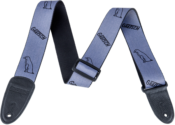 Gretsch® Gray Penguins Strap, Black