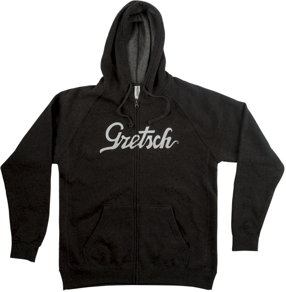Gretsch® Script Logo Hoodie, Gray, S