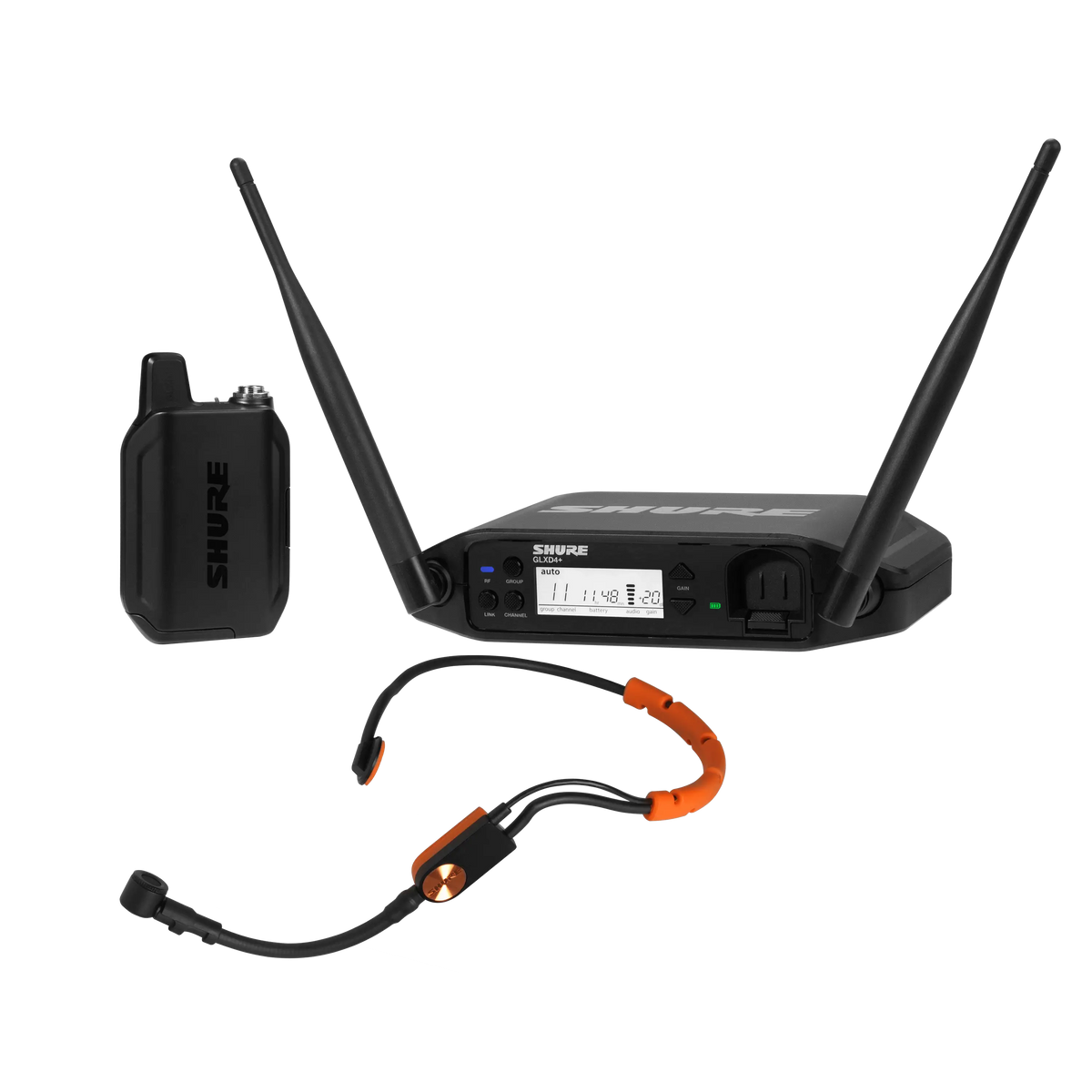 Shure GLXD14+/SM31-Z3 - Wireless Headset System with SM31FH-TQG Microphone - product view 1