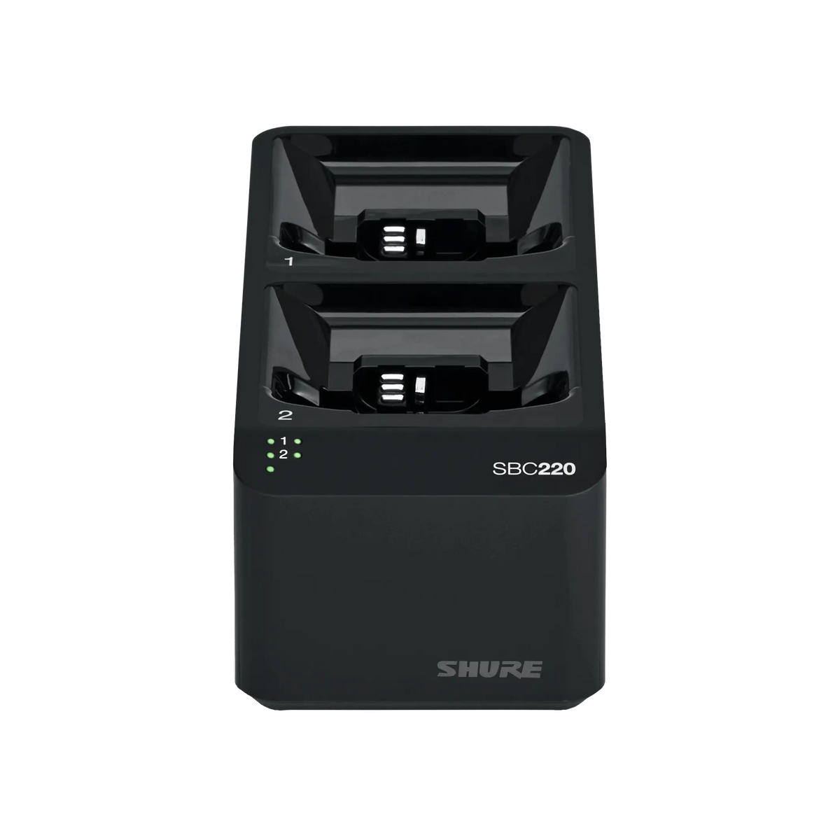 Shure SBC220-US - Dual Docking Charger with PSU for QLXD/ULXD/AD/SB900A - product view 1