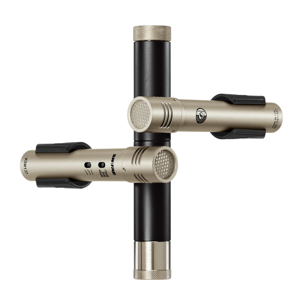 Shure KSM137/SL-STEREO - Stereo Pair of KSM137/SL with Windscreens & A27M - product view 2