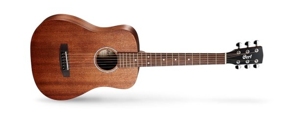 Cort - AD Mini M All Mahogany Acoustic Guitar With Gig Bag, Open Pore