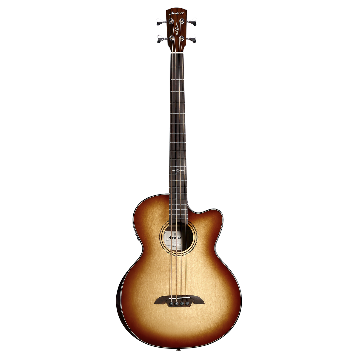 Alvarez AEB70CE-ARMREST-SHB — Acoustic Bass with Armrest & Cutaway/Pickup - Shadowburst