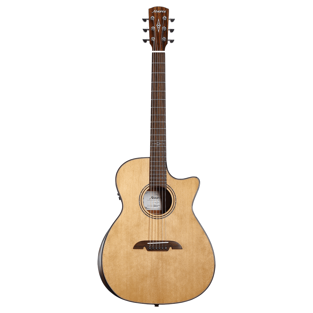 Alvarez AG60CE-ARMREST — Grand Auditorium Guitar with Armrest & Cutaway/Pickup - Natural Gloss