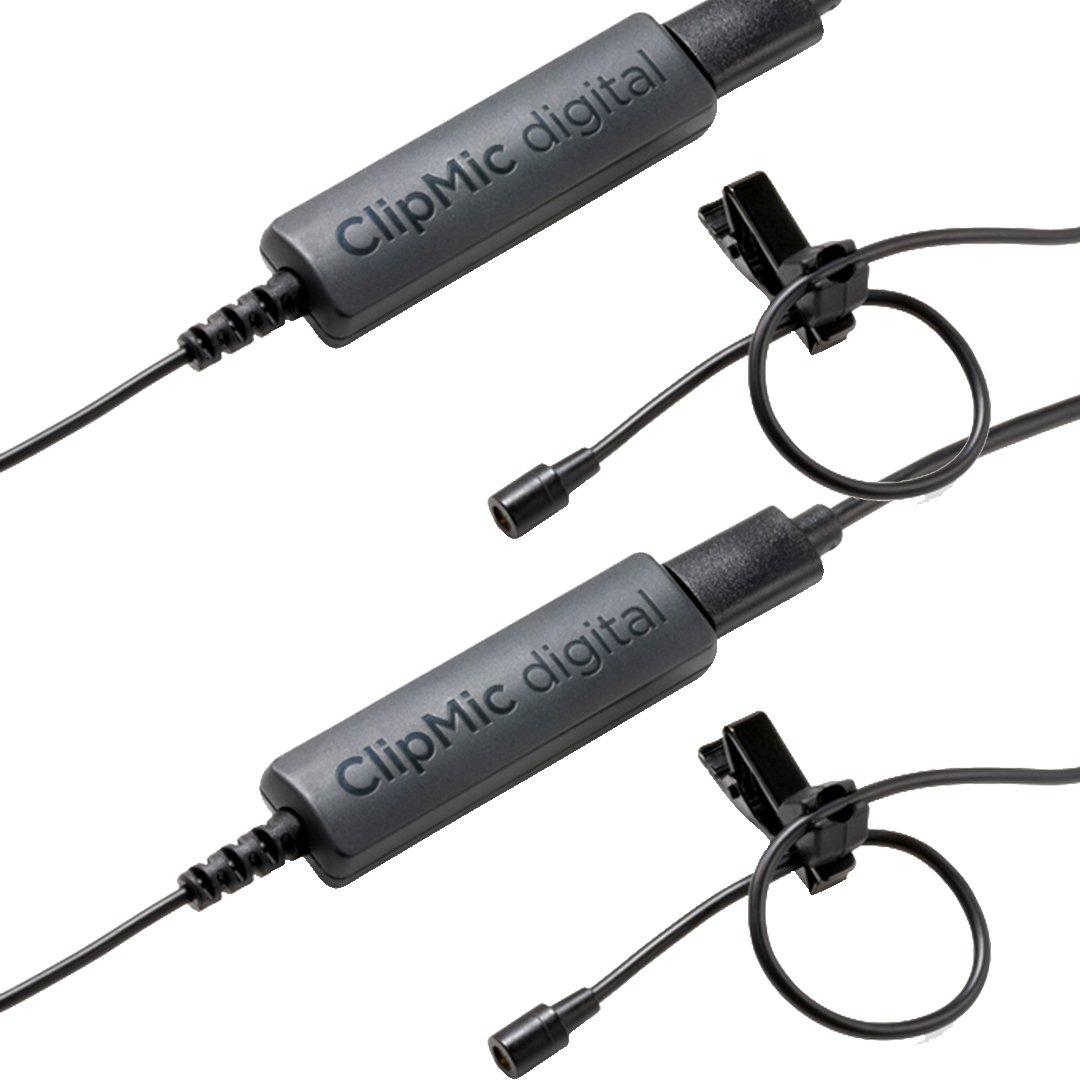 Apogee CLIPMIC-DIGITAL-II-KIT-2 — 2 USB Lavalier Microphones with UltraSync BLUE Timecode Sync