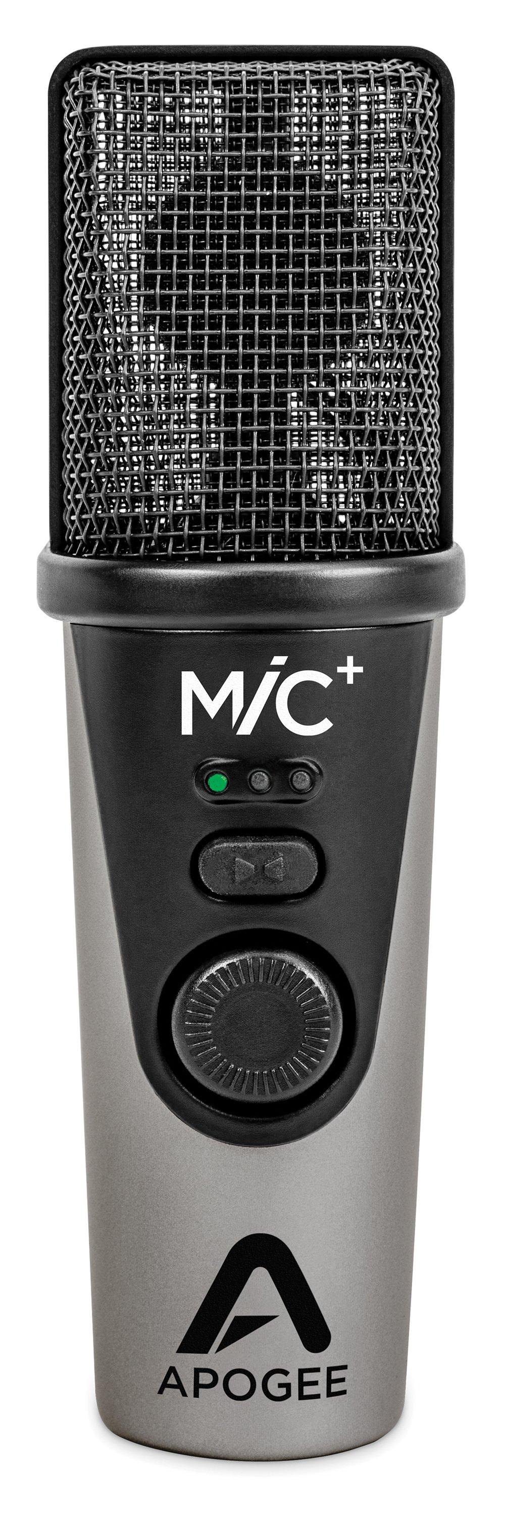 Apogee MIC-PLUS — USB Condenser Microphone with Tripod/Stand Adapter/Case