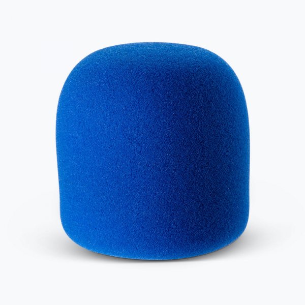 On-Stage ASWS58-BL - Foam Microphone Windscreen, Blue