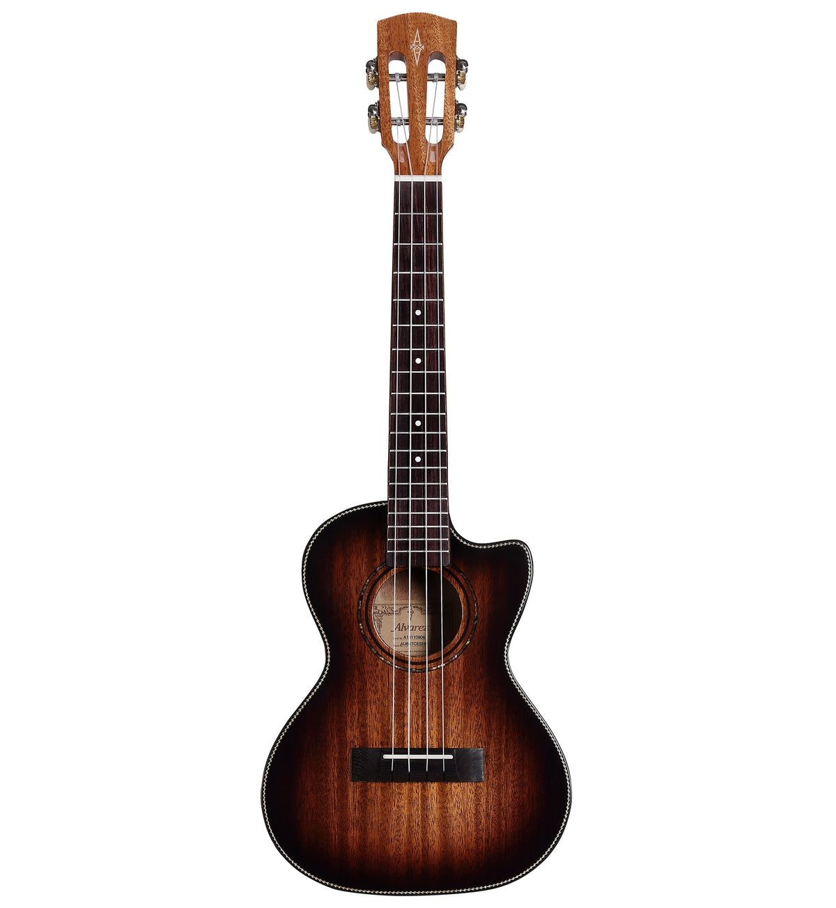 Alvarez AU66TCESHB — Tenor Ukulele (Mahogany) with Cutaway/Pickup - Shadowburst