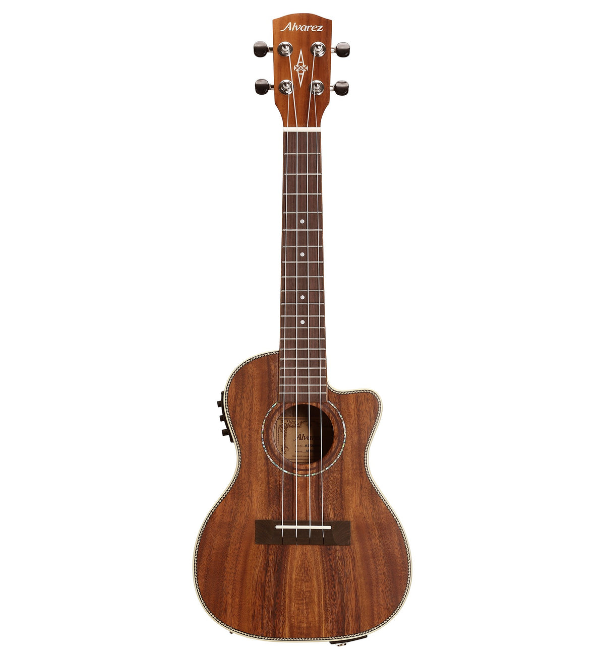 Alvarez AU90CCE — Concert Ukulele (Acacia) with Cutaway/Pickup - Natural Satin