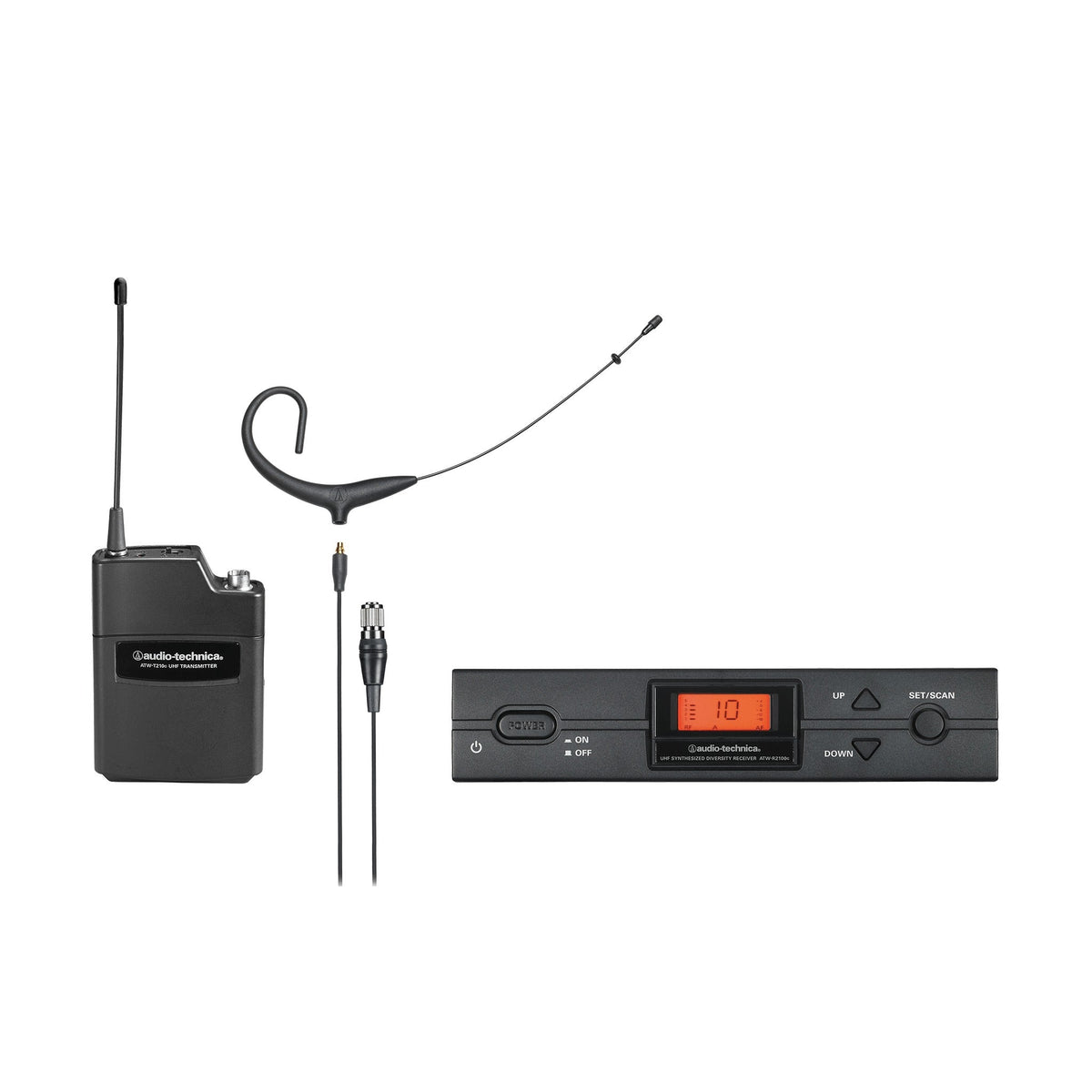 Audio-Technica ATW-2192XCS 2000 Series Wireless Bodypack + Headworn (Black) System
