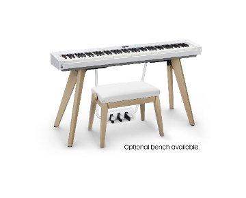 Casio PX-S7000WE-BG Privia Digital Piano with Bench - White