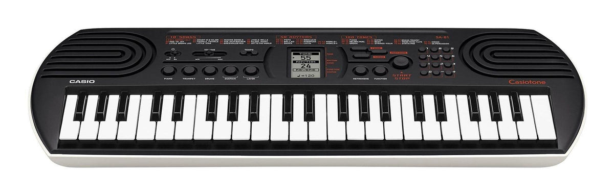 Casio SA-81 44-Key Mini Keyboard with 100 Tones - Black - additional view