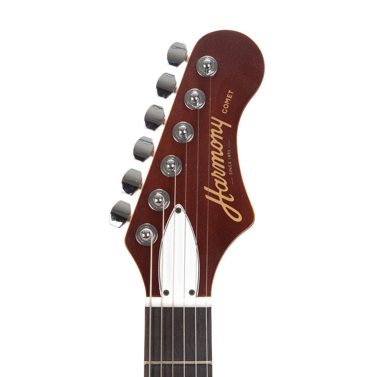 Harmony Comet Electric Guitar with Case - Transparent Red - product image 5