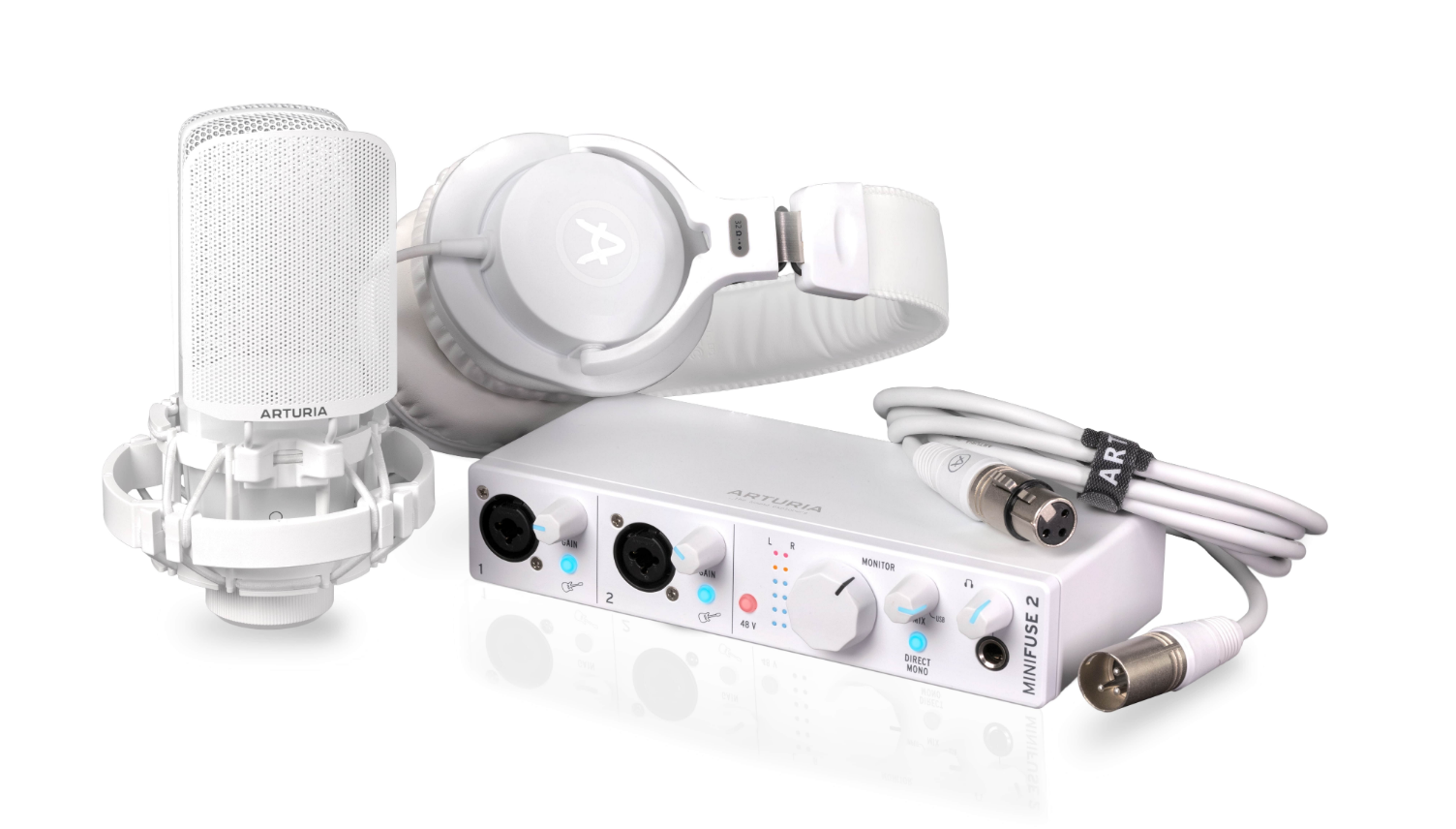 Arturia - MiniFuse 2 Recording Pack With Audio Interface and Headphones