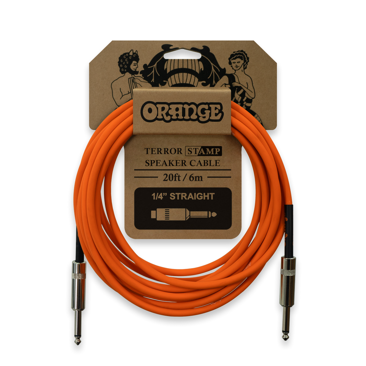 Orange Terror-Stamp 20' speaker cable jack to jack