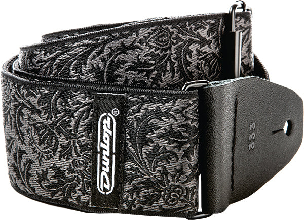 Dunlop - Jacquard Black Thistle Strap