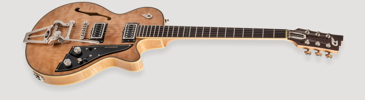 Duesenberg - Guitare signature Tom Bukovac avec étui - Érable ondé naturel