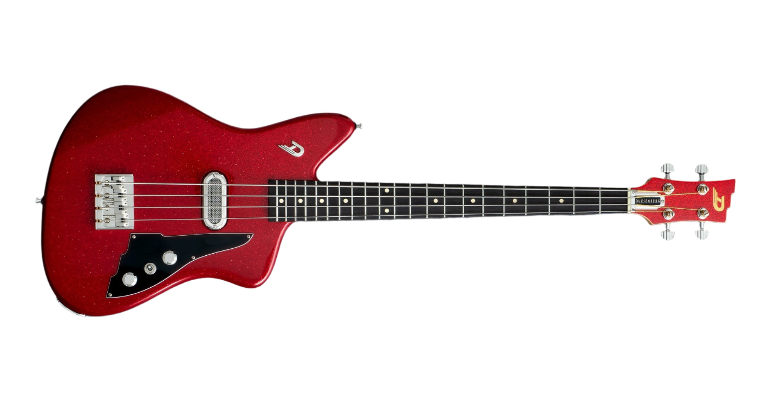 Duesenberg - Kavalier Bass with Short Scale & Case - Red Sparkle