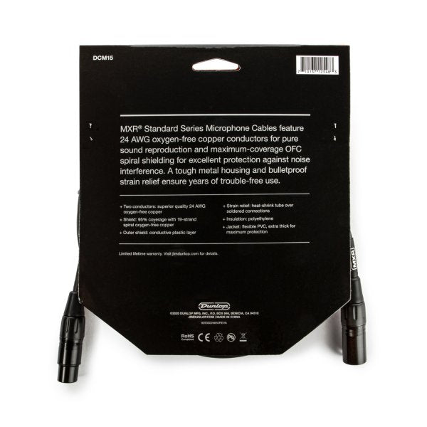 Dunlop - MXR Microphone Cable, 15'